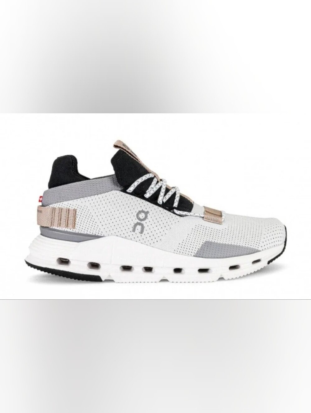 On Cloudnova Women's White | Sand Size 8